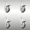 Service Caster 5 Inch 316SS Gray Polyurethane Wheel Swivel 3/8 Inch Stem Caster Set Lock Brake SCC-SS316TSTTL20S514-PPUB-381615-4 - alternate 1